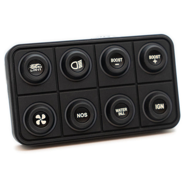 Link CAN Keypad 8 button 101-0237 – unlit button legends