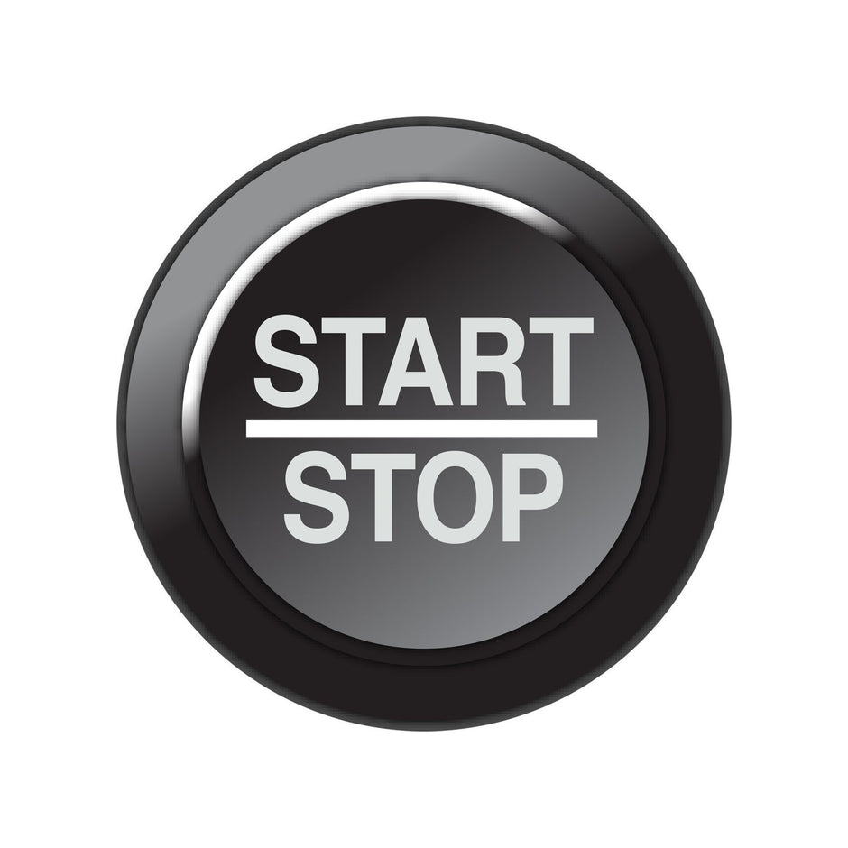 Link CAN Keypad Insert 101-0262 – Start/Stop Black button legend