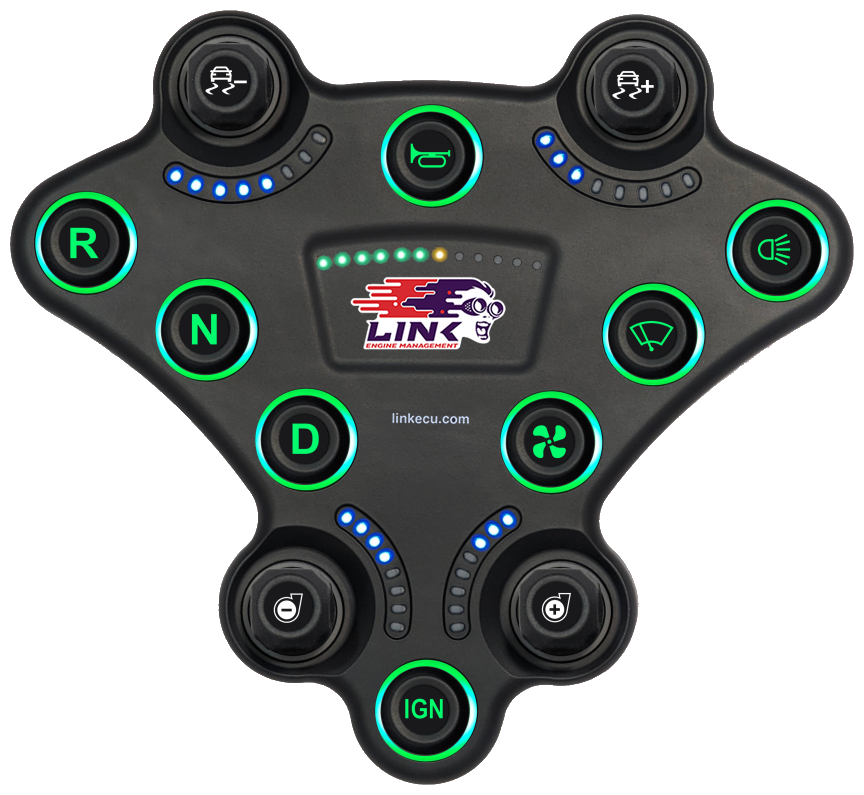 Link RACEPAD - Steering Wheel CAN Keypad 101-0332 – unlit button legends