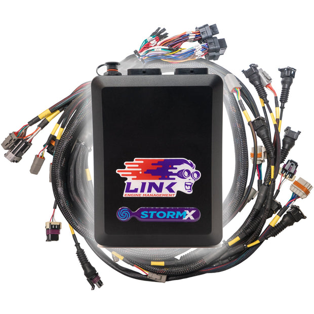 Link G4X StormX ECU + Terminated LS Engine Harness Drive-by-Cable Bundle 108-9000B – bundle components overview