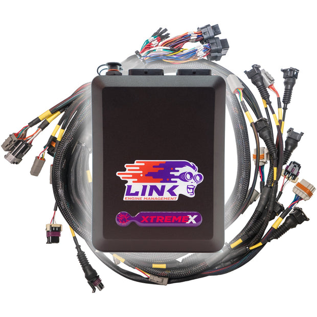 Link G4X XtremeX ECU + Terminated LS Engine Harness Drive-by-Wire Bundle 109-9000B – bundle components overview