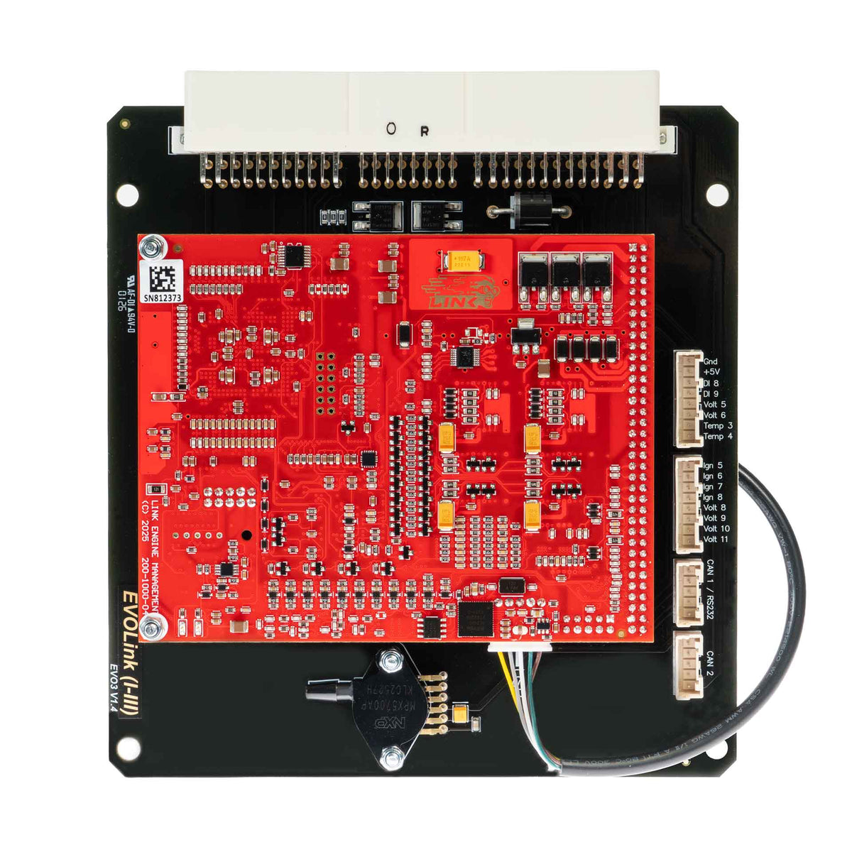 Link G4X EVO3X Plug-In ECU (Mitsubishi EVO I-III) 202-4000 – top circuit board view
