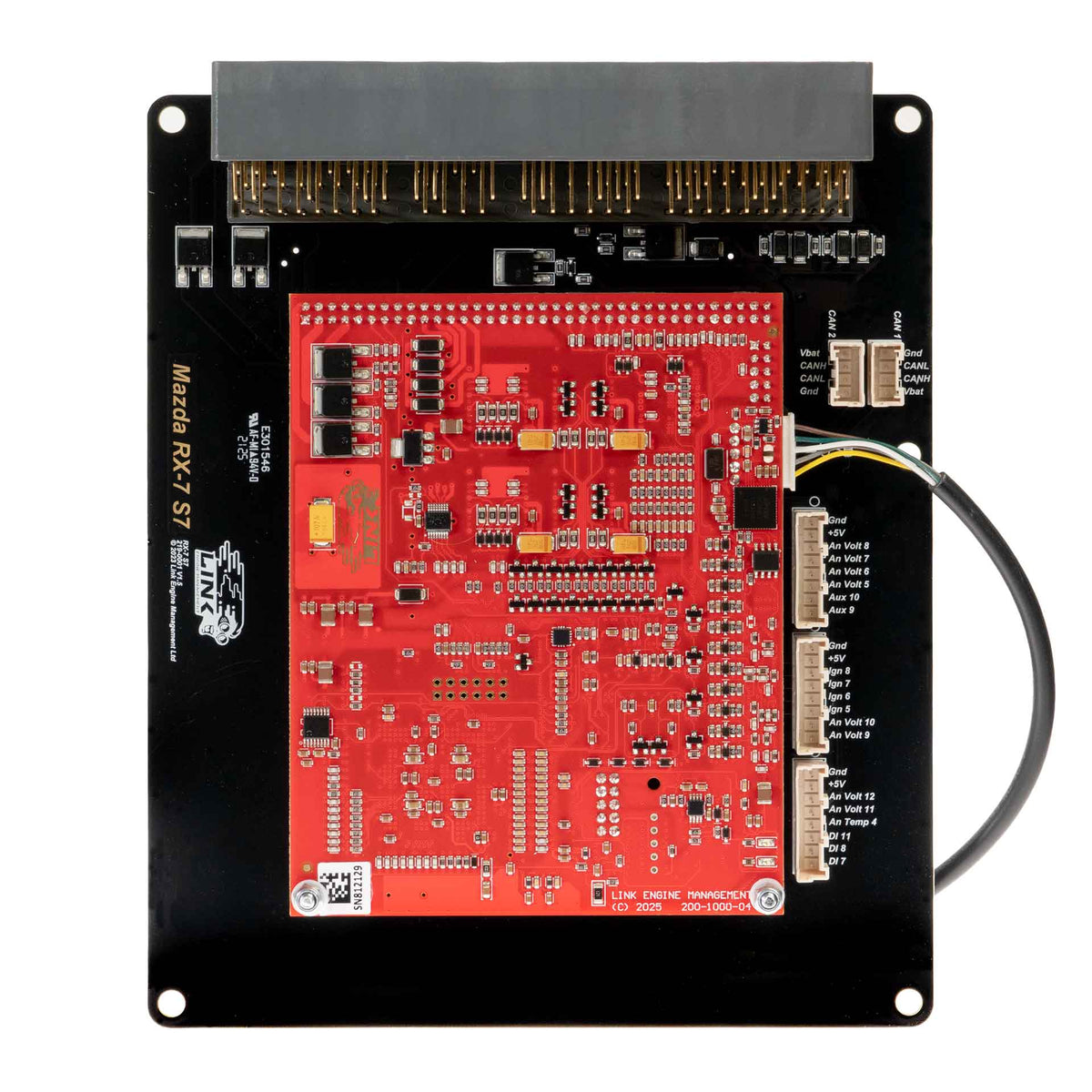 Link G4X RX7S7X Plug-In ECU (Mazda RX-7 Series 7-8) 219-4000 – top circuit board view