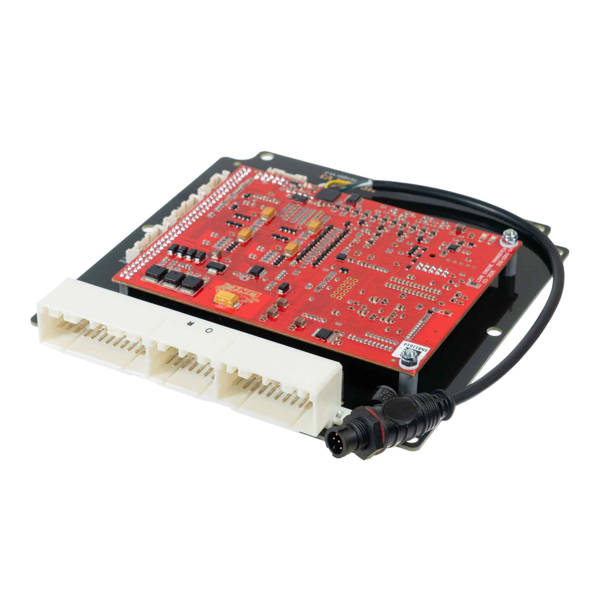 Link G4X TST205X Plug-In ECU (Toyota MR2 V2-3 & Celica ST205) 222-4000 – angled circuit board and factory connector view