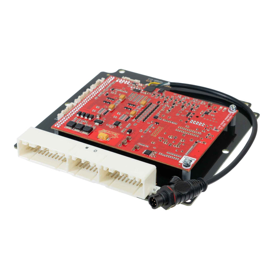 Link G4X TST205X Plug-In ECU (Toyota MR2 V2-3 & Celica ST205) 222-4000 – angled circuit board and factory connector view