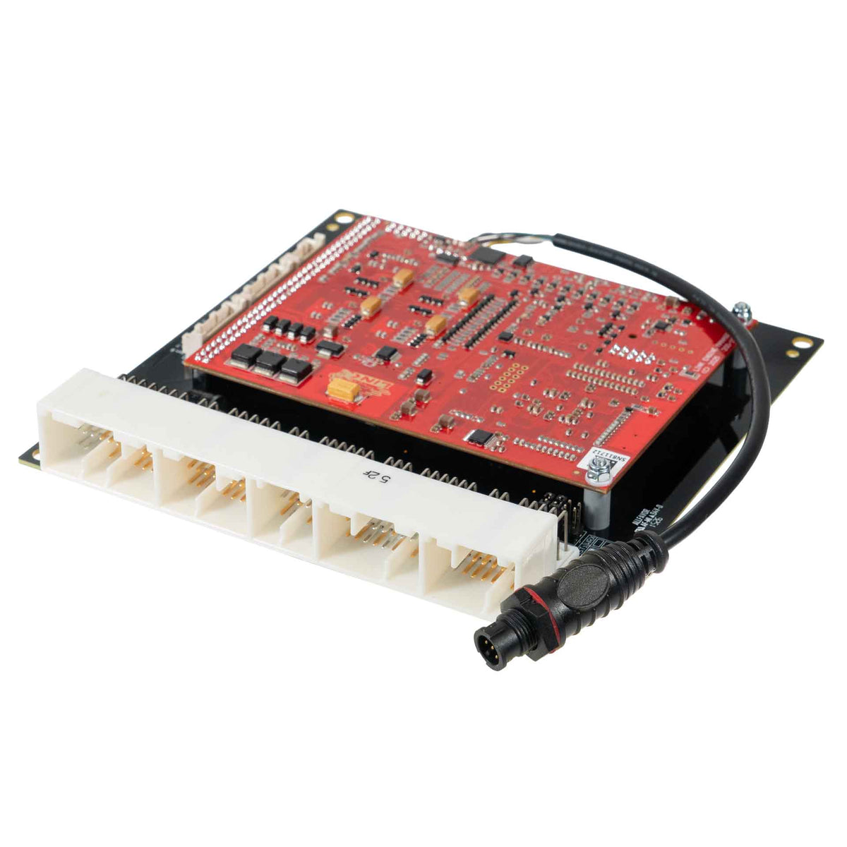 Link G4X WRX9X Plug-In ECU (Subaru WRX & STI V7-9) 229-4000 – angled circuit board and factory connector view