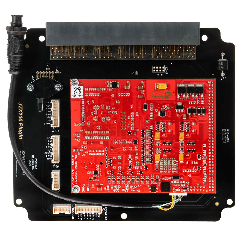 Link G4X JZX100X Plug-In ECU (Toyota JZX100 1JZ-GTE, Gen 6) 232-4000 – top circuit board view