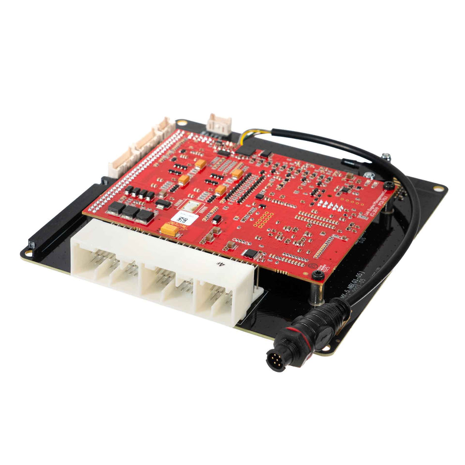 Link G4X MX5NB2X Plug-In ECU (Mazda MX-5 NB2) 239-4000 – angled circuit board and factory connector view