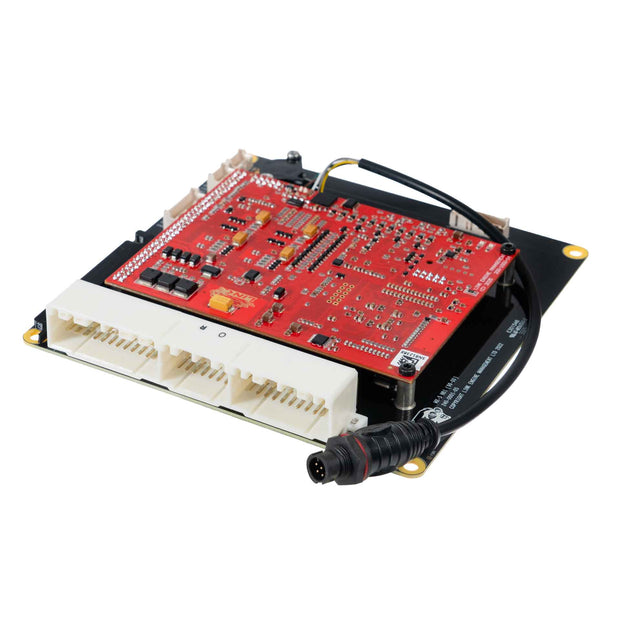 Link G4X MX5NB1X Plug-In ECU (Mazda MX-5 NB1) 240-4000 – angled circuit board and factory connector view