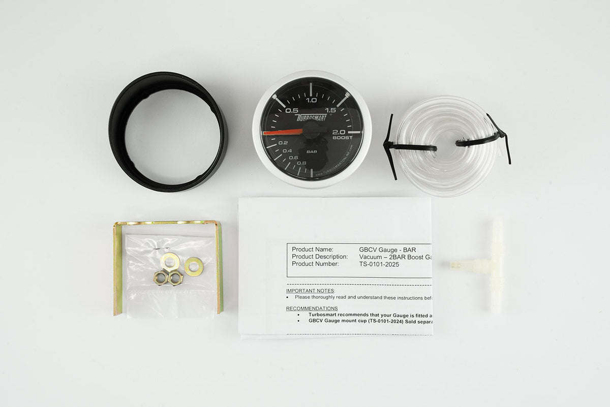 Turbosmart Boost Gauge 0-2 BAR 52mm - 2 1/16