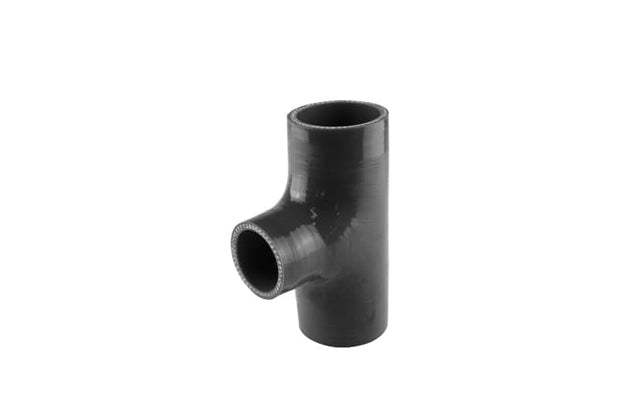 Turbosmart Hose Tee 2.00" ID 1.50" spout black — TS-HT200150-BK
