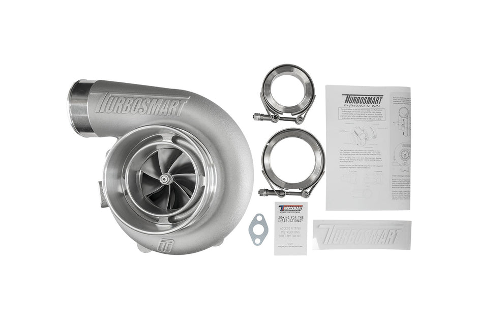 Turbosmart TS-1 Performance Turbocharger 6870 (Kompact) V-Band Reverse Rotation 0.96AR Externally Wastegated — TS-1-6870B-VR096E — view 6