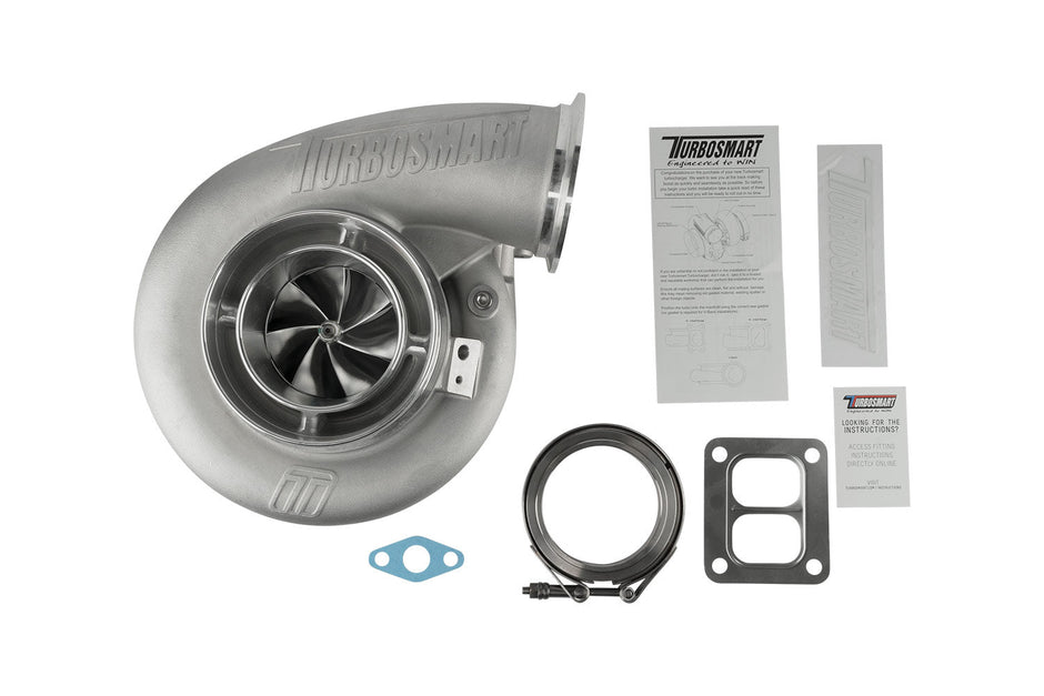 Turbosmart TS-1 Turbocharger 6870 Pro T4 Divided 1.15AR Externally Wastegated — TS-1-6870CP-D4115E — view 6