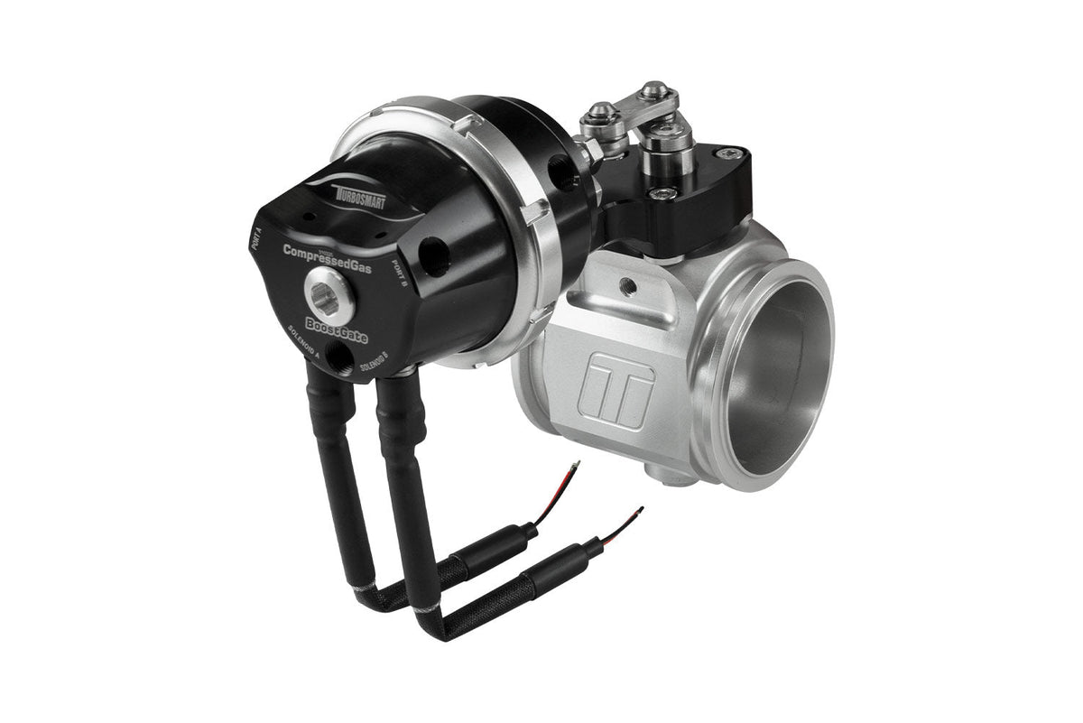 Turbosmart Compressed Gas BoostGate50 7PSI Black - Inbuilt Solenoids (Control In Cap CO2 Boost Control) — TS-0265-1252