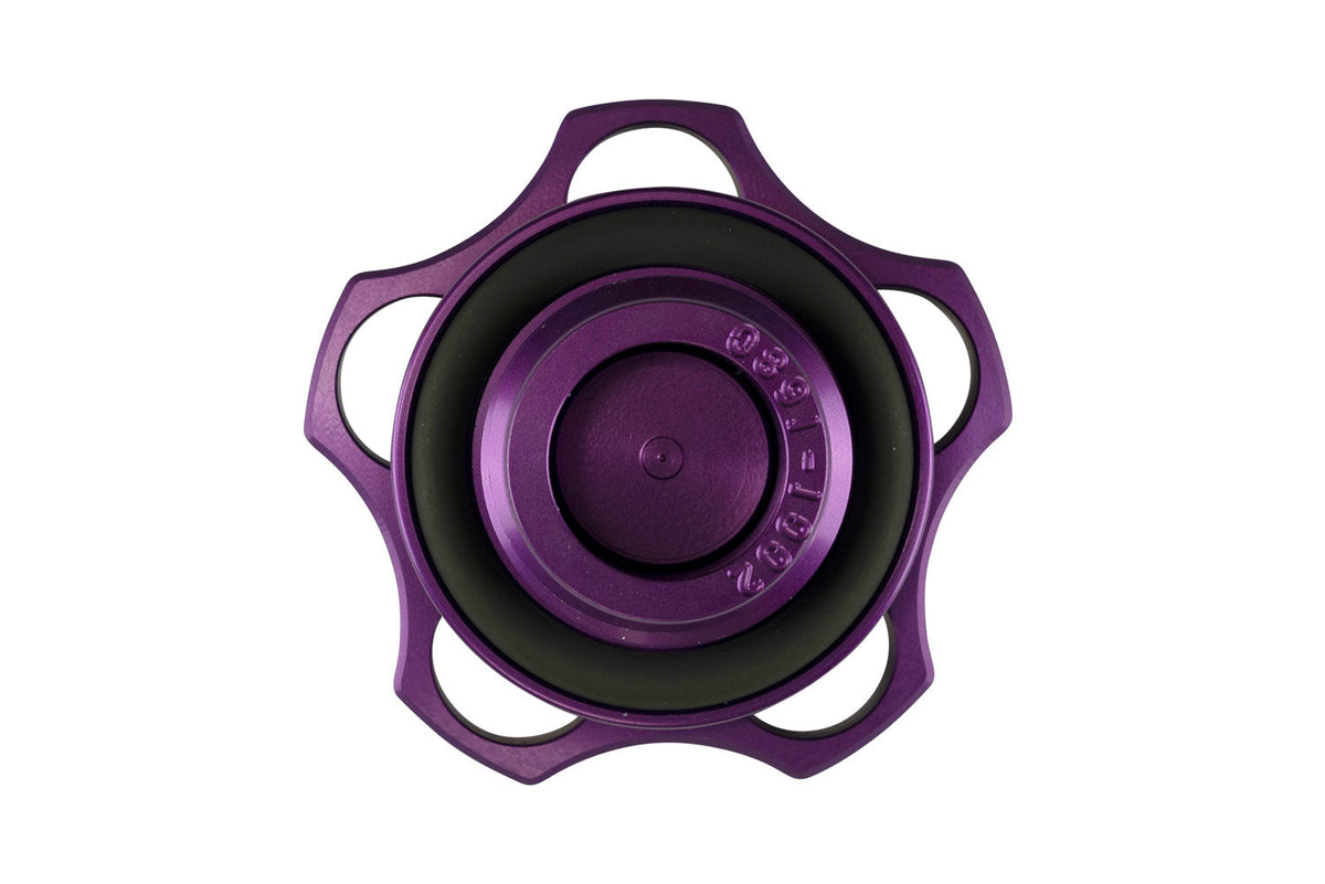 Turbosmart Oil Cap - M32x3.5 - Nissan - Purple — TS-0891-0373 — view 3