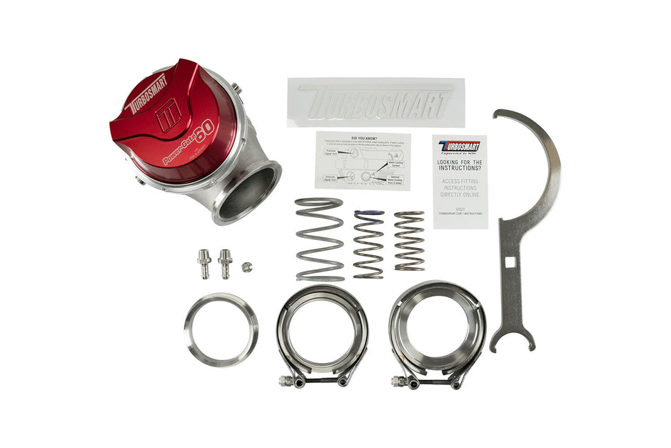 Turbosmart GenV PowerGate60 14psi External Wastegate (Red) — TS-0555-1014 — view 6