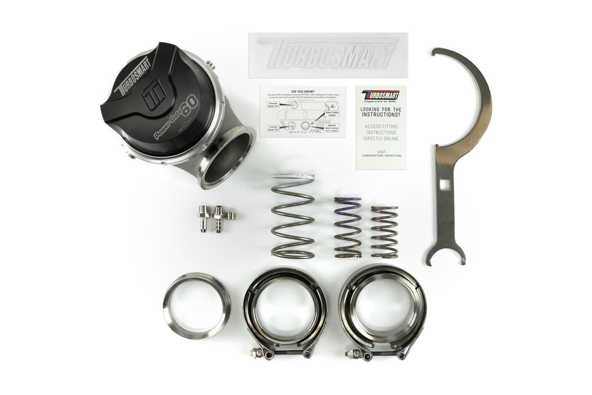 Turbosmart GenV PowerGate60 14psi External Wastegate (Black) — TS-0555-1012 — view 5