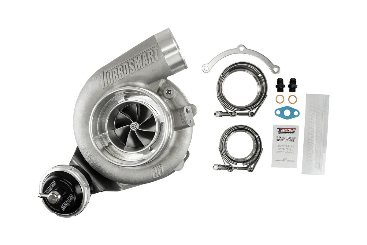 Turbosmart TS-2 Performance Turbocharger (Water Cooled) 6466 V-Band 0.82AR Internally Wastegated — TS-2-6466B-VB082I — view 6