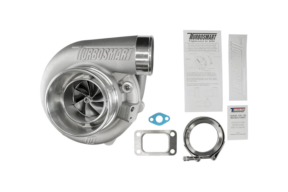Turbosmart TS-2 Performance Turbocharger (Water Cooled) 6466 T3 0.63AR Externally Wastegated — TS-2-6466B-T3063E — view 6