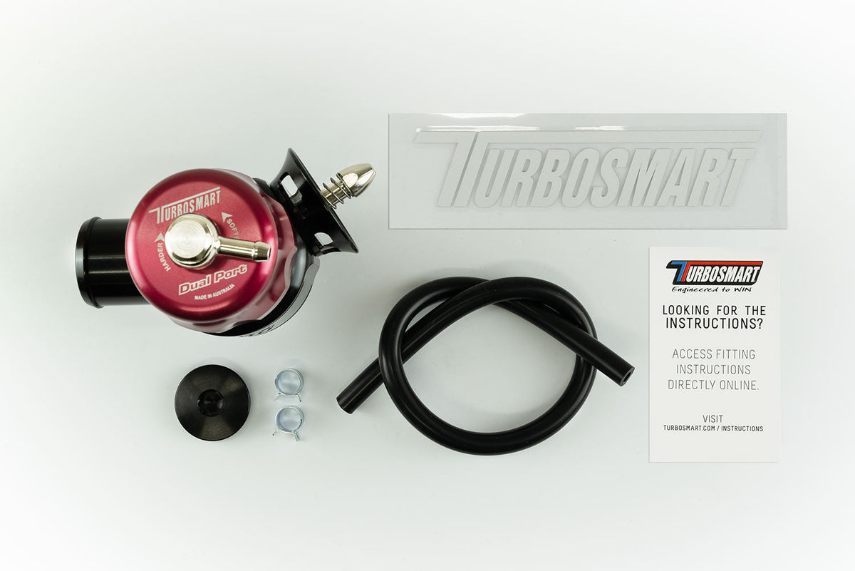 Turbosmart Smart Port Dual Port Mitsubishi EVO IV to X - Red/Black — TS-0215-1022 — view 6
