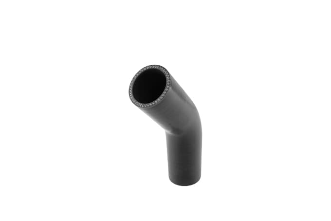 Turbosmart Silicon 45 Degree Silicon Hose - Elbow 1.75" (Black) — TS-HE45175-BK