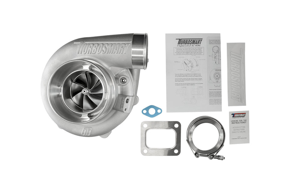 Turbosmart TS-2 Performance Turbocharger (Water Cooled) 6870 (Kompact) T4 0.96AR Externally Wastegated — TS-2-6870B-T4096E — view 6