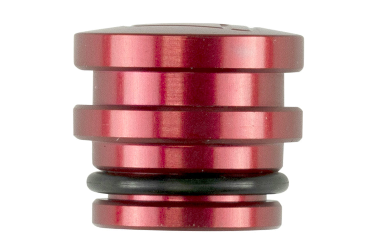 Turbosmart Oil Cap Insert - Blank - Red — TS-0891-3074 — view 2