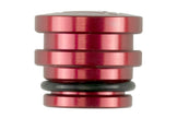 Turbosmart Oil Cap Insert - Blank - Red — TS-0891-3074 — view 2