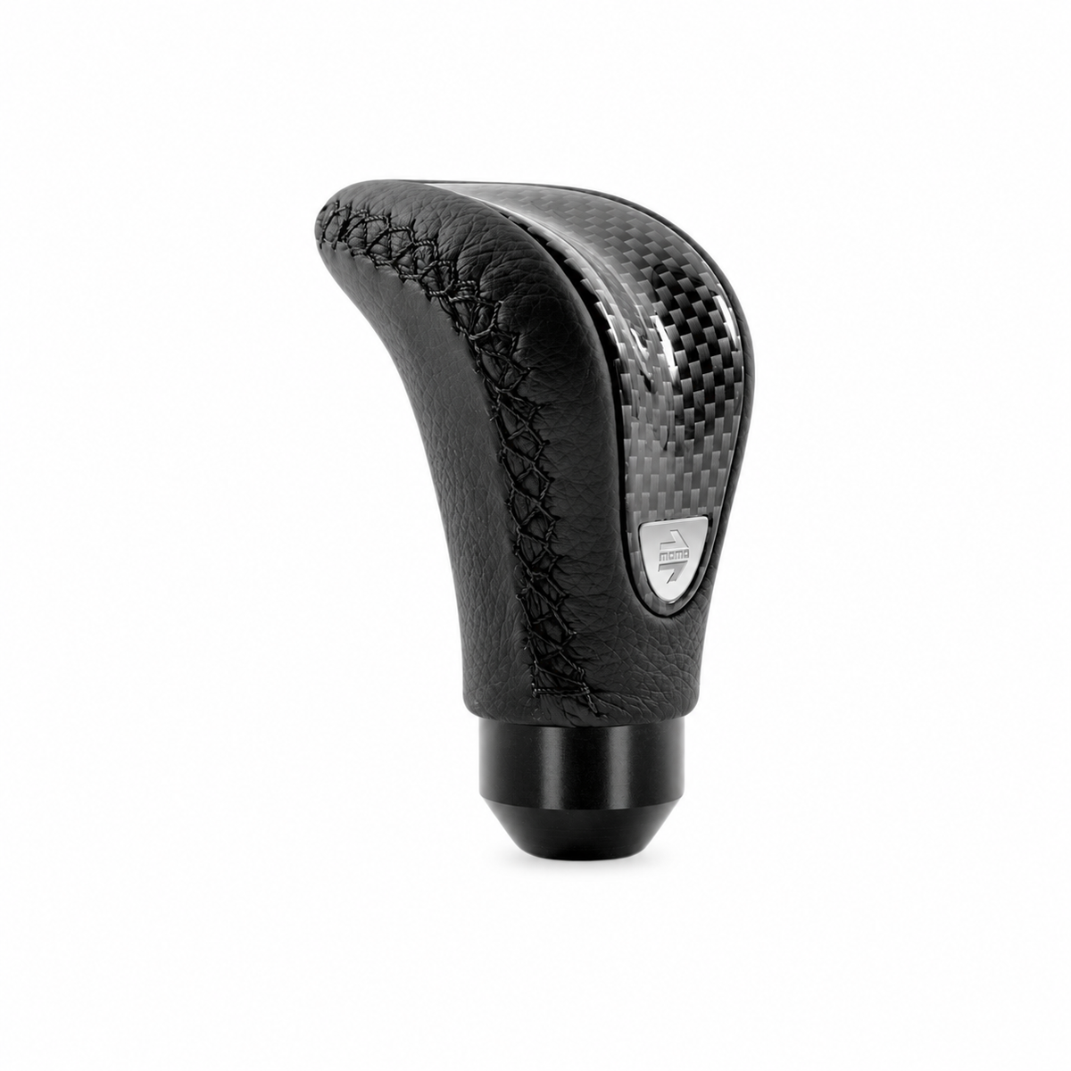 MOMO Combat Evo Black/Carbon Shift Knob on white background