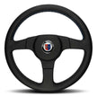 Alpina x MOMO 3 Spoke Black Leather 360mm Steering Wheel