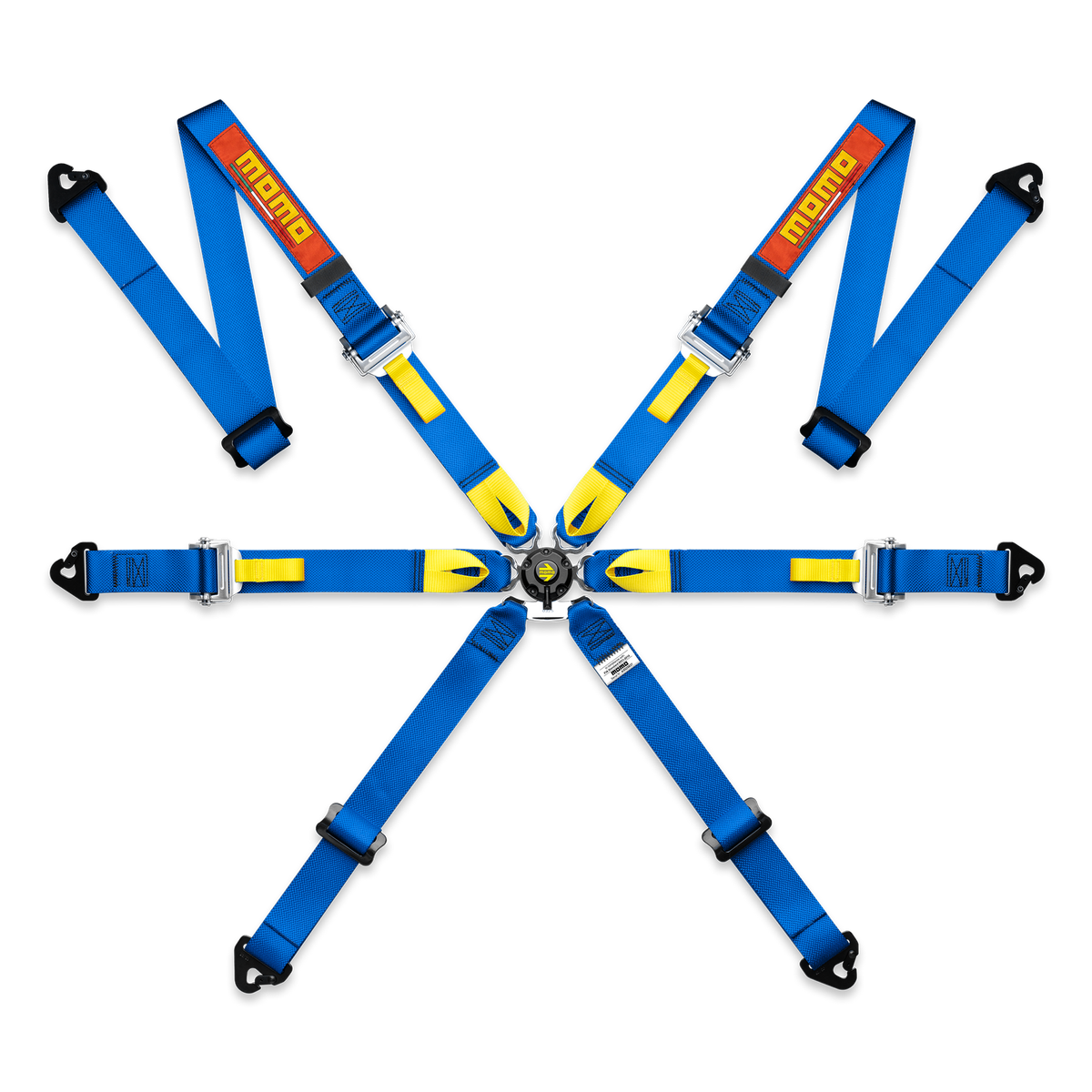 MOMO Pro Racing 2-Inch 6-Point Racing Harness Blue