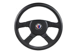 Alpina x MOMO 4 Spoke Black Leather 380mm Steering Wheel