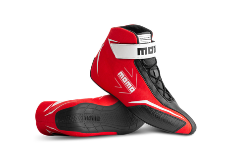 MOMO Corsa Lite red racing boots