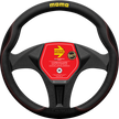 MOMO Comfort Microfibre Steering Wheel Cover Black/Red (M) — manufacturer product photograph