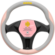 MOMO Comfort Microfibre Steering Wheel Cover Grey/Pink (M) — manufacturer product photograph