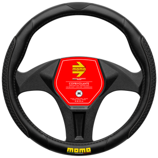 MOMO Drop Black Steering Wheel Cover (M)
