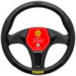 MOMO Drop Black Steering Wheel Cover (M)