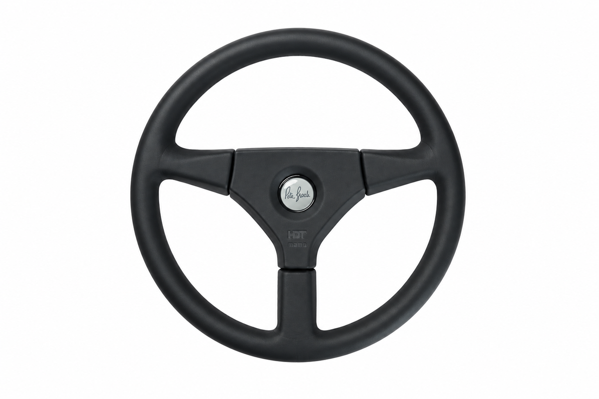 MOMO Flyer Peter Brock HDT Black Leather 380mm Steering Wheel